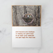 Vintage Toilette im Wald - anpassen Karte (Innenseite)