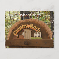 Vintage Toilette "Lochabdeckung" Postkarte anpasse