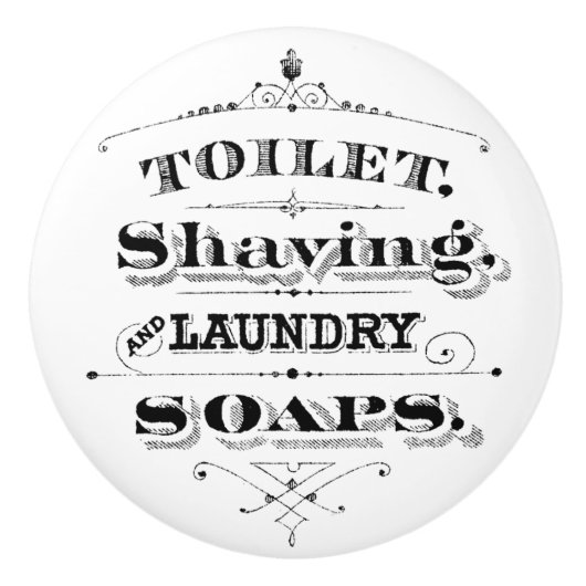 Vintage Toilettenspülung Waschbecken Badezimmer Keramikknauf (Vorderseite)