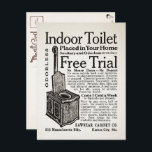 Vintage Toilettenwerbung Postkarte<br><div class="desc">Vintage Toilettenwerbung Postkarte. Hochwertiges,  restauriertes Vintage-Image.</div>