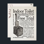 Vintage Toilettenwerbung Postkarte<br><div class="desc">Vintage Toilettenwerbung Postkarte. Hochwertiges,  restauriertes Vintage-Image.</div>