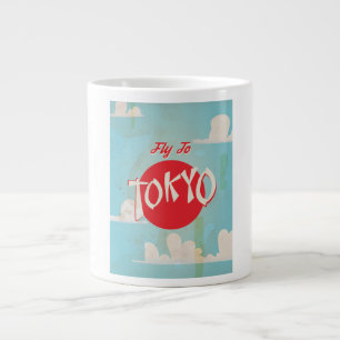 Vintage Tokyo, Japan Reiseplakate Jumbo-Tasse