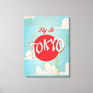 Vintage Tokyo, Japan Reiseplakate Leinwanddruck
