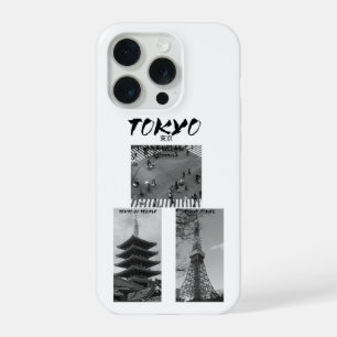 Vintage Tokyo japanischer Streetwear Schwarz & W iPhone 15 Pro Hülle