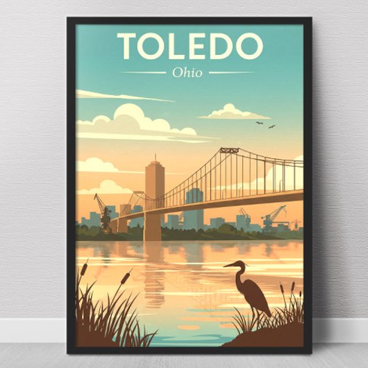 Vintage Toledo Ohio Poster