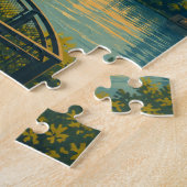 Vintage Toledo Ohio Skyline Puzzle (Seite)