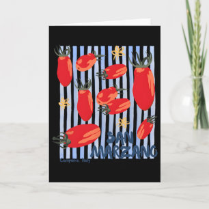 Vintage-Tomate Italienischer Markt Tomatenmädchen  Karte