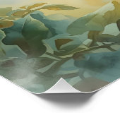 Vintage Tomaten auf einem Reben Poster (Ecke)