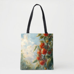 Vintage Tomaten auf einem Reben Tasche