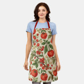 Vintage-Tomaten-Gartendesign Schürze (Getragen)