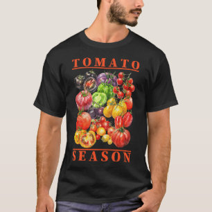 Vintage-Tomaten-Saison-Vegane-Gemüsegärtnerei Pl T-Shirt