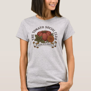 Vintage-Tomaten-Sozialclub Begleitpflanzung T-Shirt