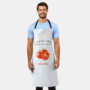 Vintage-Tomaten-Zitat-Design - Schürze