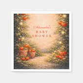 Vintage Tomato Garden Baby Shower Serviette (Vorderseite)