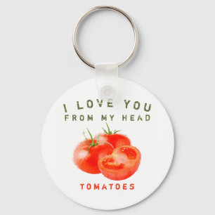 Vintage Tomato Quote Design -  Schlüsselanhänger
