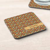 Vintage Ton-Blumenmuster Untersetzer (Linke Seite)