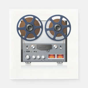 Vintage Tonbandgerät Audiophile Serviette