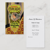 Vintage Tonposter-Visitenkarte Visitenkarte (Vorne/Hinten)