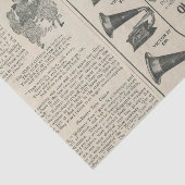 Vintage Tonträgerwerbung Seidenpapier (Ausschnitt)