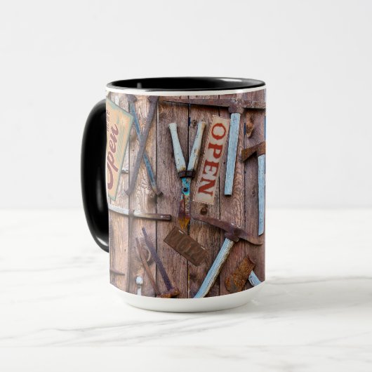 Vintage Tools Tasse (Vorderseite Links)