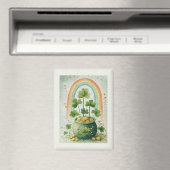 Vintage Topf mit Gold und Regenbogen Magnet (In Situ (Geschirrspüler))