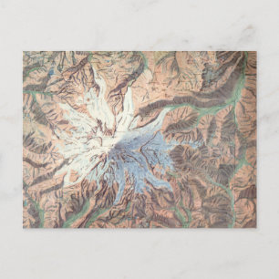 Vintage-Topografische Karte des Mount Rainier, Was