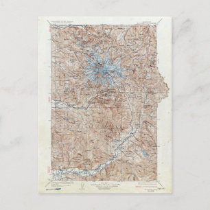 Vintage-Topografische Karte des Mount Rainier, Was