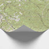 Vintage topographische Karte Charlestons West Geschenkpapier (Ecke)