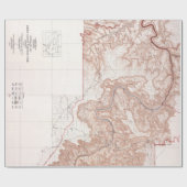 Vintage topographische Karte des Grand Canyon Geschenkpapier (Flach)