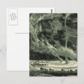 Vintage Tornado Postkarte (Vorne/Hinten)
