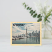 Vintage Toronto Travel Postkarte (Stehend Vorderseite)