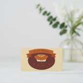 Vintage Torten-Bäckerei Visitenkarte (Stehend Vorderseite)