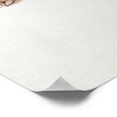 Vintage Tortoise Illustration Poster (Ecke)