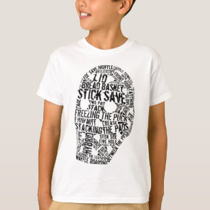 Vintage-Torwartmasken-Typografie T-Shirt