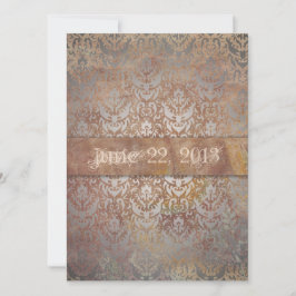 Vintage Toskana Damasca Save The Date