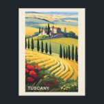 Vintage Toskana Italien Italien Villa Retro Postkarte<br><div class="desc">Jeder würde Liebe,  diese Vintage Reise Postkarte mit einer Retro-Abbildung einer italienischen Villa in Toskana,  Italien zu erhalten!</div>