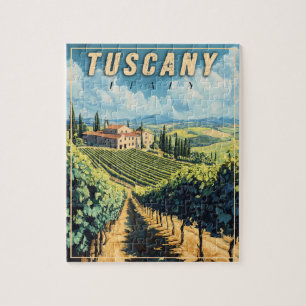 Vintage Toskana Italien Puzzle