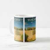 Vintage Toskana, Italien: Reise Kaffeetasse (Vorderseite Links)