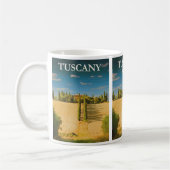 Vintage Toskana, Italien: Reise Kaffeetasse (Links)