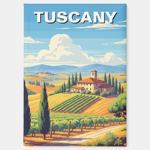 Vintage Toskana Italienische Villa Magnet