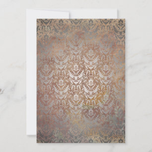 Vintage toskanische Damaske Elegante Kartenebene