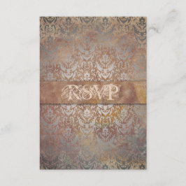 Vintage toskanische Damaskus Elegante RSVP-Karten RSVP Karte
