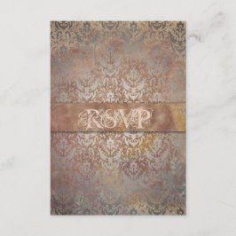 Vintage toskanische Damaskus Elegante RSVP-Karten RSVP Karte