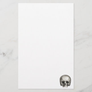 Vintage-Totenkopf-Briefpapier Briefpapier