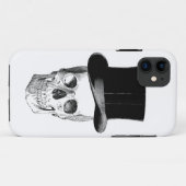 Vintage-Totenkopf mit Zylinder Case-Mate iPhone Hülle (Rückseite (Horizontal))
