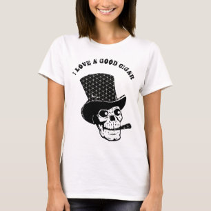 Vintage-Totenkopf-Skelett Gruseliger Spaß Personal T-Shirt