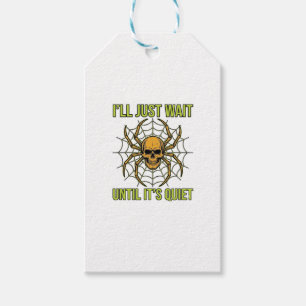 Vintage-Totenkopf-Spinne Lustiges Halloween-T-Shir Geschenkanhänger