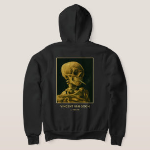 Vintage-Totenschädel rauchend – Einzigartige Van-G Hoodie
