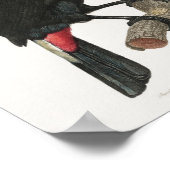 Vintage Toucan Illustration Poster (Ecke)