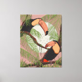 Vintage Toucans Leinwanddruck (Vorderseite)